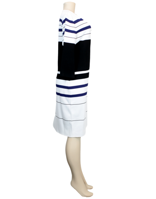ST. JOHN Striped Knee-Length Dress