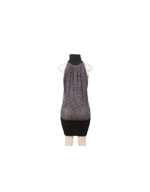 BEBE Sleeveless Turtleneck Mini Dress