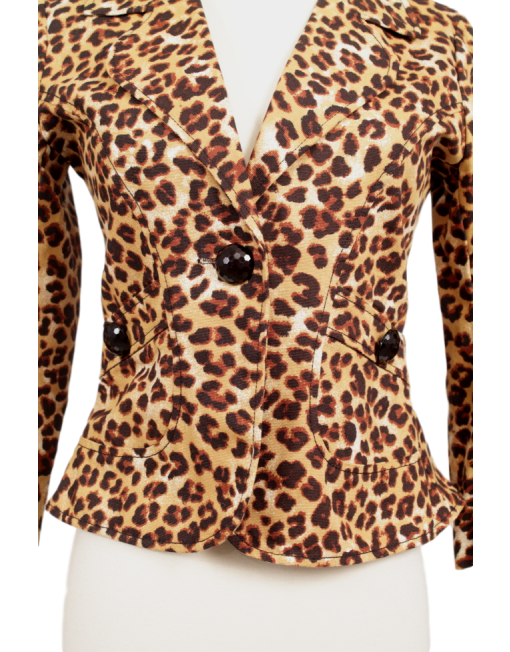 DOLLHOUSE Leopard Blazer