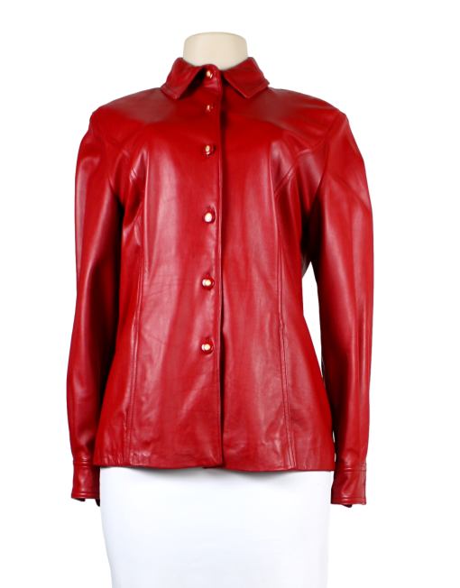 ST. JOHN SPORT Lamb Leather Jacket