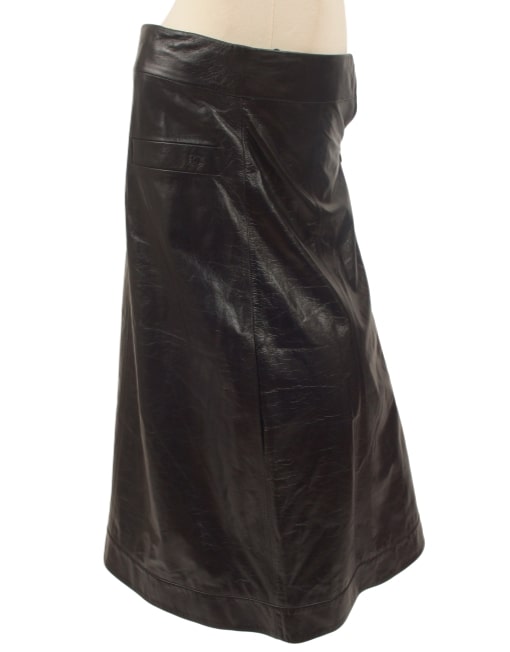 CHANEL STRAPLESS LEATHER DRESS - eKlozet Luxury Consignment