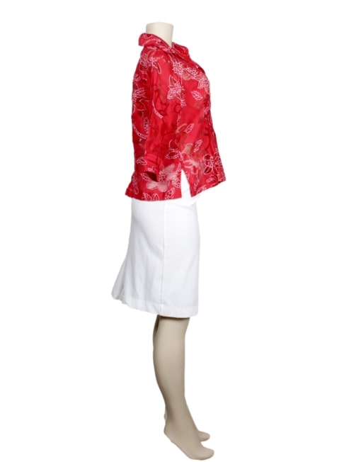 CHOICES Floral Button-Up-Right Side  - eKlozet Luxury Consignment