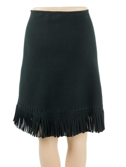 ALAIA Knee Length Wool Skirt w/ Tags- eKlozet Luxury Consignment Boutique