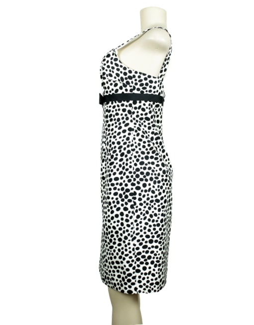 DAVID MEISTER Silk Knee-Length Dress w/ Tags-Left Side- eKlozet Luxury Consignment