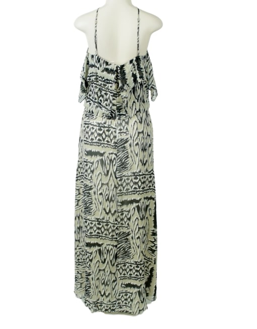BCBGMAXAZRIA Silk Abstract Print Maxi Dress - eKlozet Luxury Consignment