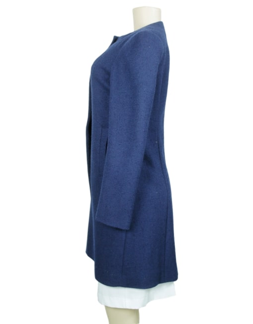 ANN TAYLOR Bouclé Wool Coat Front - eKlozet Luxury Consignment Boutique