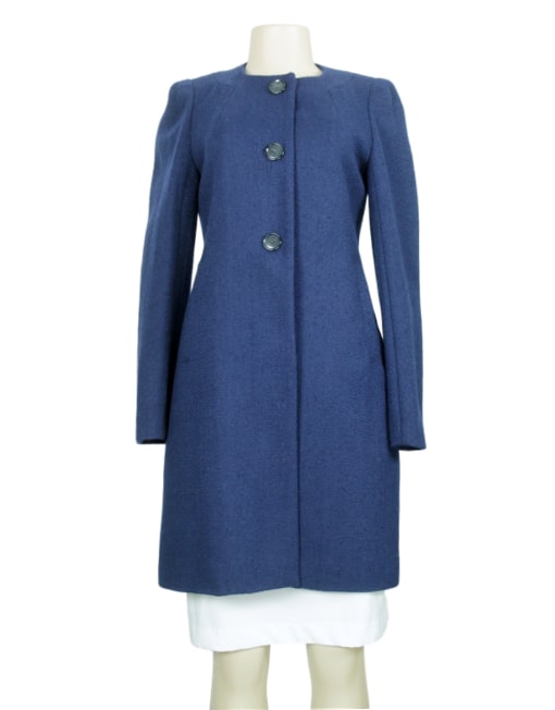 ANN TAYLOR Bouclé Wool Coat Front - eKlozet Luxury Consignment Boutique