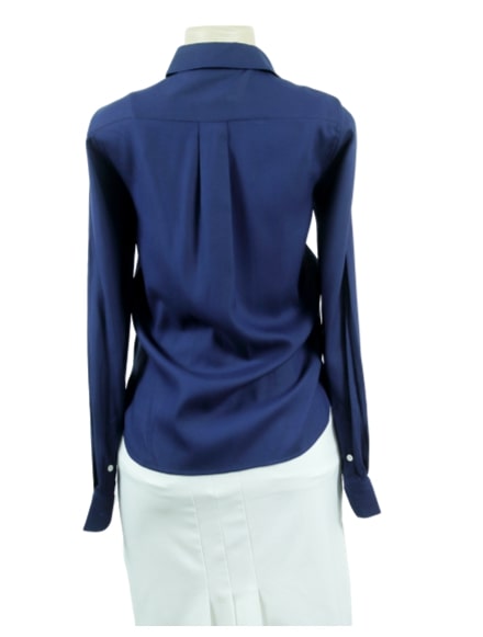 CELINE Silk Bottom-Up Blouse- eKlozet Luxury Consignment Boutique