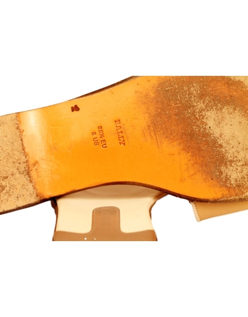 Bally Leather Slides - eKlozet Luxury Consignment