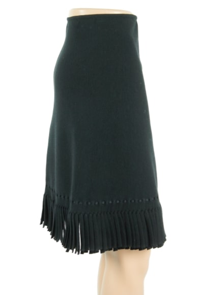 ALAIA Knee Length Wool Skirt w/ Tags- eKlozet Luxury Consignment Boutique
