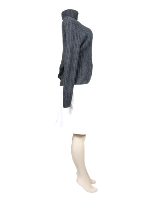 JEANNE PIERRE Ribbed Turtleneck Sweater-Right Side- eKlozet Luxury Consignment