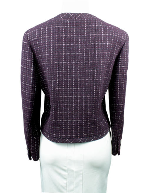 CHANEL 2002 Tweed Pattern Evening Jacket  Back - eKlozet Luxury Consignment Boutique