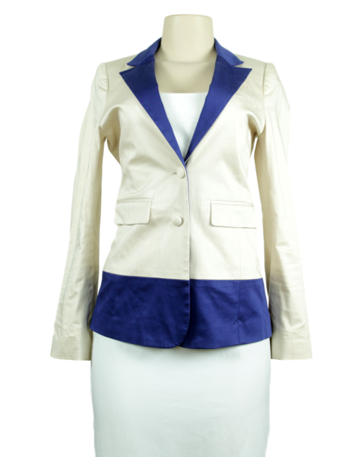 ANNIE GRIFFIN Color Block Blazer