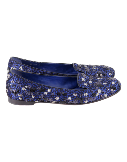 CHRISTIAN DIOR SATIN EMBELLISHED LOAFERS - eKlozet Luxury Consignment