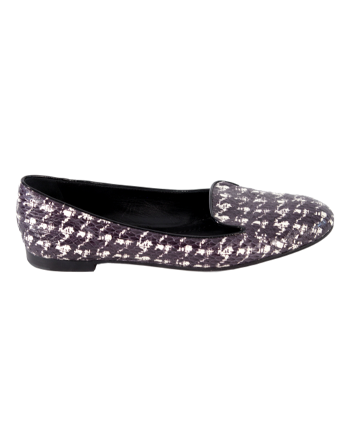 CHRISTIAN DIOR Snakeskin Houndstooth Loafers - eKlozet Luxury Consignment