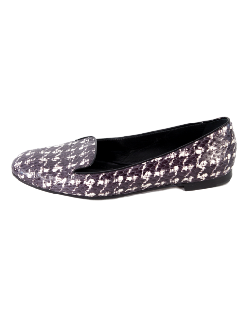CHRISTIAN DIOR Snakeskin Houndstooth Loafers - eKlozet Luxury Consignment