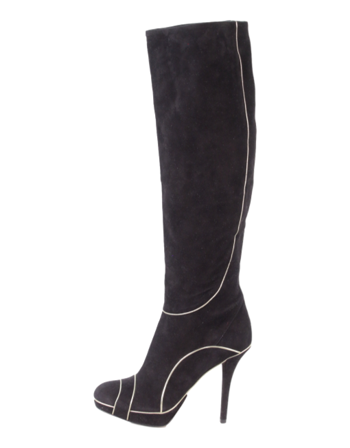 CHRISTIAN DIOR SUEDE OVER-THE-KNEE BOOTS - eKlozet Luxury Consignment