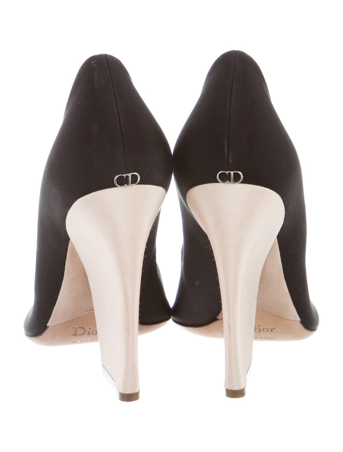 CHRISTIAN DIOR Eclipse Peep-Toe Pumps - eKlozet Luxury Consignment