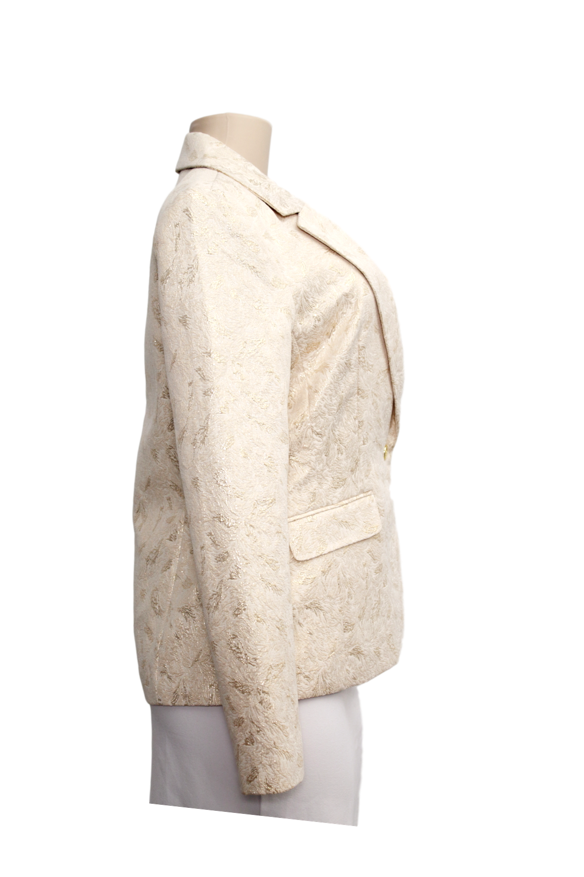 DANA BUCHMAN Metallic Jacquard Blazer - eKlozet Luxury Consignment