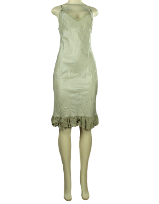 Dosa Knee-Length Silk Slip Dress Front - eKlozet Luxury Boutique
