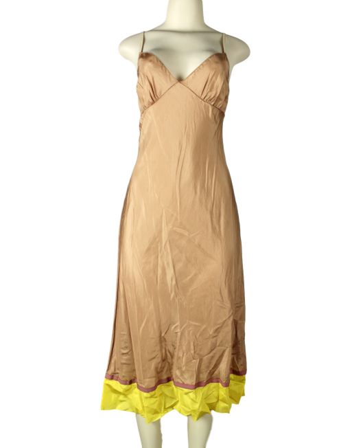 ROZAE NICHOLS Knee-Length Silk Slip Dress - eKlozet Consignment Boutique