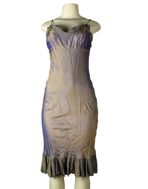 DOSA Knee-Length Silk Slip Dress