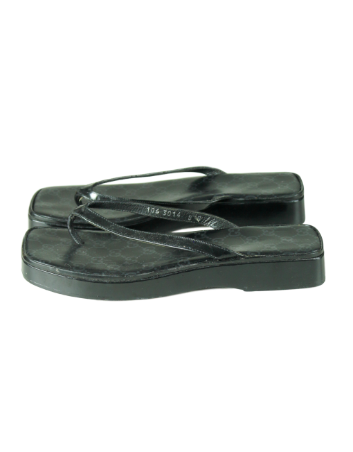GUCCI Monogram Platform Sandals- eKlozet Luxury Consignment