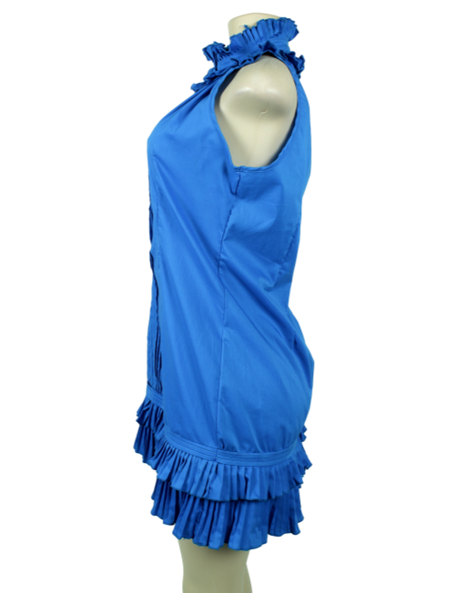 CHRISTIAN CALIENDO Ruffle Sleeveless Mini Dress - eKlozet Luxury Consignment