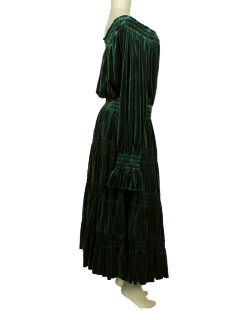 NORMA KAMALI Velvet Dress Side