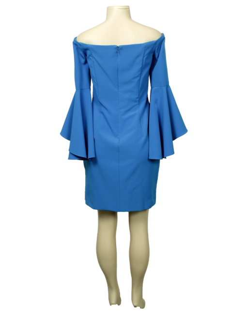 MILLY Off the Shoulder Mini Dress Back