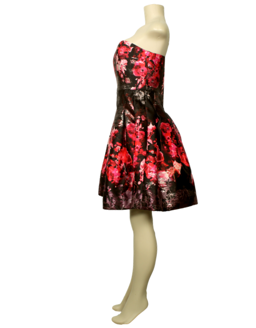 RUBIN SINGER Floral Strapless Mini Dress W/ Tags Side