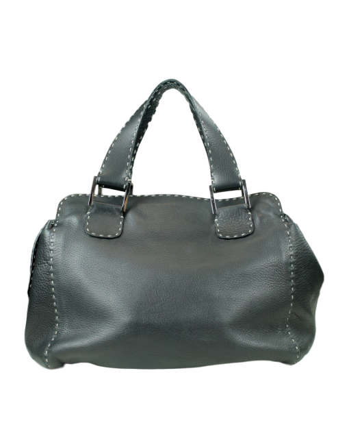 FENDI Leather Selleria Doctor Bag Front - eKlozet Luxury Consignment