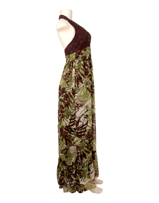 Sandra Darren Print Maxi Dress - eKlozet Luxury Consignment