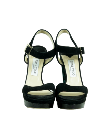 Jimmy Choo Suede Platform Sandals - eKlozet Luxury Consignment