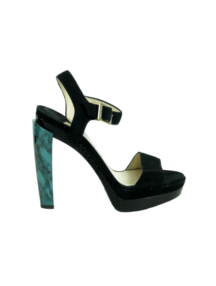 Jimmy Choo Suede Platform Sandals - eKlozet Luxury Consignment