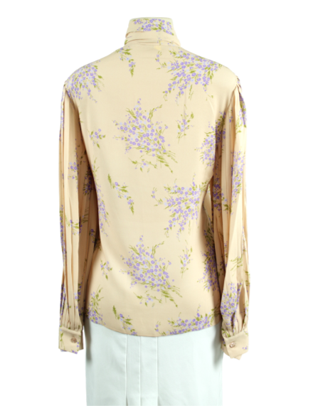 Michael Kors Floral Long-Sleeve Blouse - eKlozet Luxury Consignment
