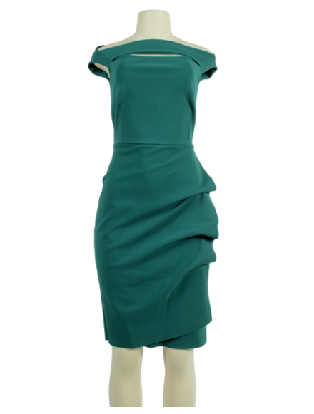 Chiara Boni Off-The-Shoulder Knee Length Dress - eKlozet Luxury Consignment