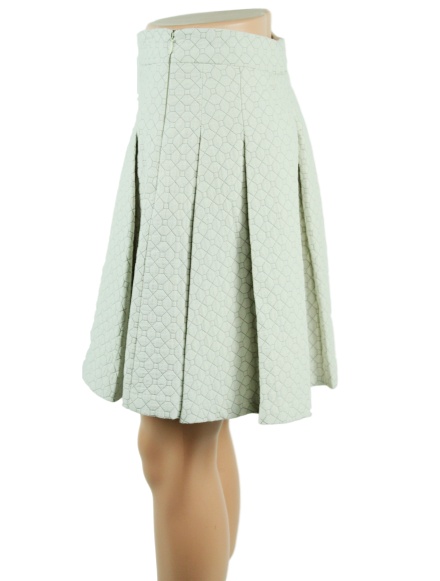 DEREK LAM 10 CROSBY Pleated A-Line Mini Skirt - eKlozet Luxury Consignment
