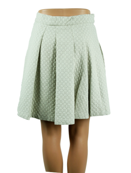 DEREK LAM 10 CROSBY Pleated A-Line Mini Skirt - eKlozet Luxury Consignment