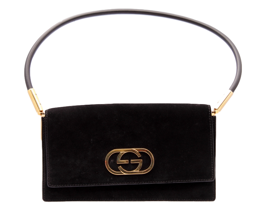 1970's VINTAGE GUCCI SUEDE EVENING BAG - eKlozet Luxury Consignment