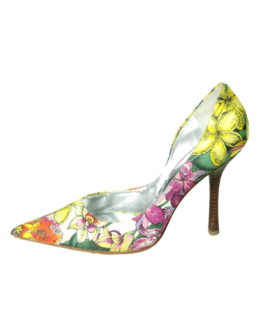Guess by Marciano Floral Pumps  Side- eKlozet Luxury Consignment