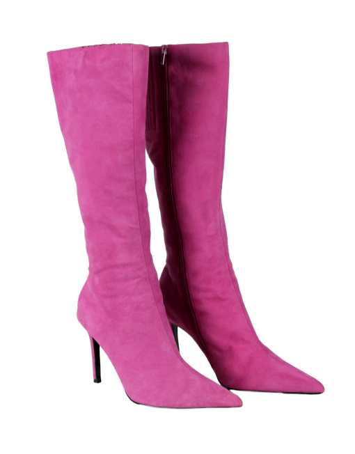 Colin Stuart Suede Knee Length Boots - eKlozet Luxury Consignment