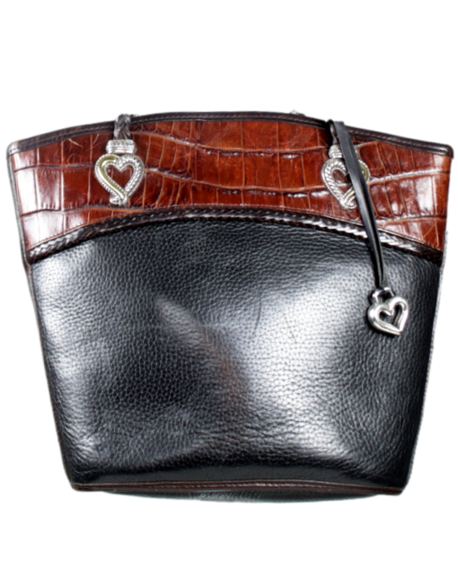Brighton Vintage Leather Bucket Bag  | eKlozet Designer Consignment Boutique