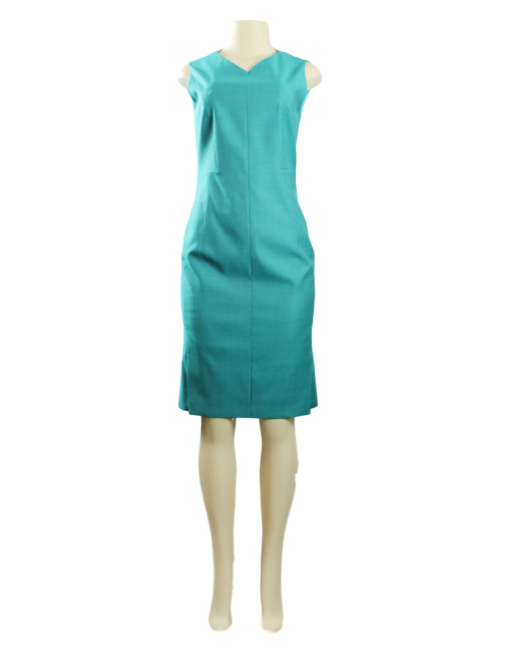 BOSS BY HUGO BOSS Virgin Wool Knee-Length Dress w/ Tags Front - eKlozet Luxury Consignment