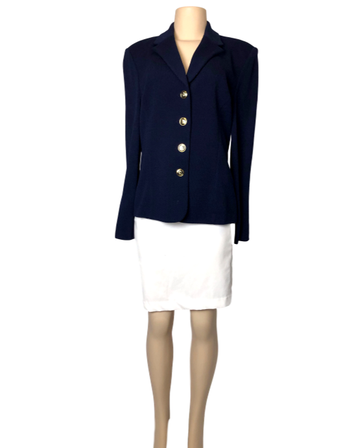 St. John Basics Structured Jacket - eKlozet Luxury Consignment