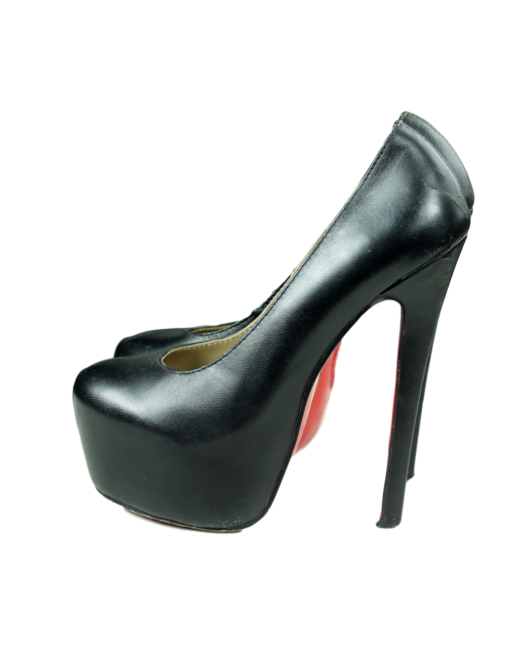 Christian Louboutin Bianca 140 Leather Pumps Left Side - eKlozet Luxury Consignment