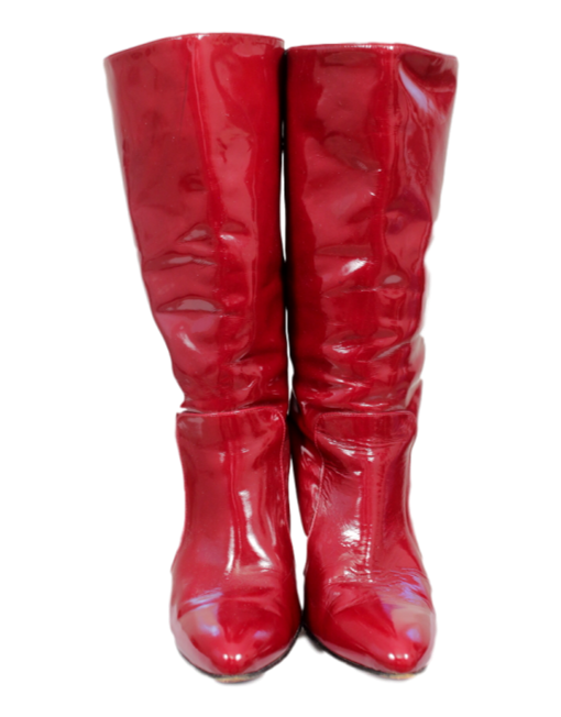 Lanvin Patent Leather Mid-Calf Boots - eKlozet Luxury Consignment