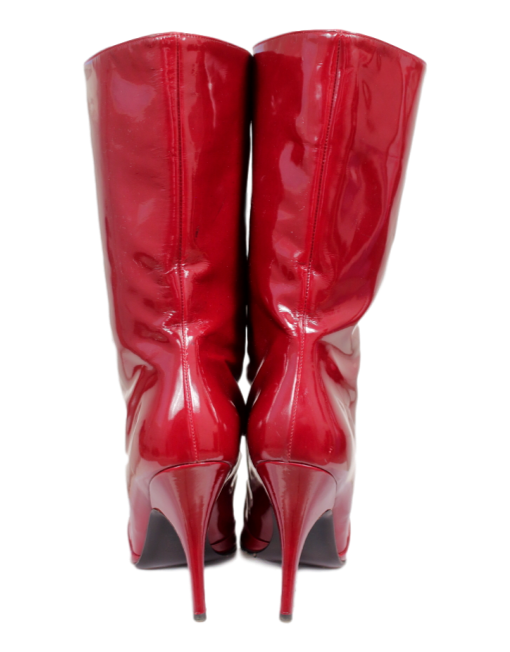 Lanvin Patent Leather Mid-Calf Boots - eKlozet Luxury Consignment