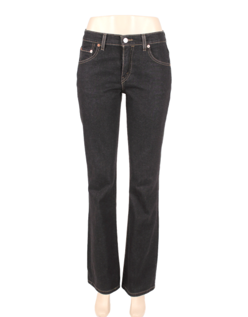 Levis Strauss 525 Black Jeans Front - eKlozet Luxury Consignment Boutique