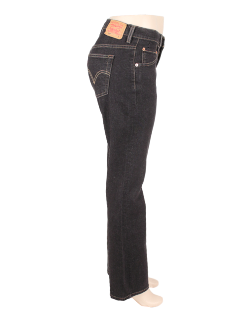 Levis Strauss 525 Black Jeans Side- eKlozet Luxury Consignment Boutique